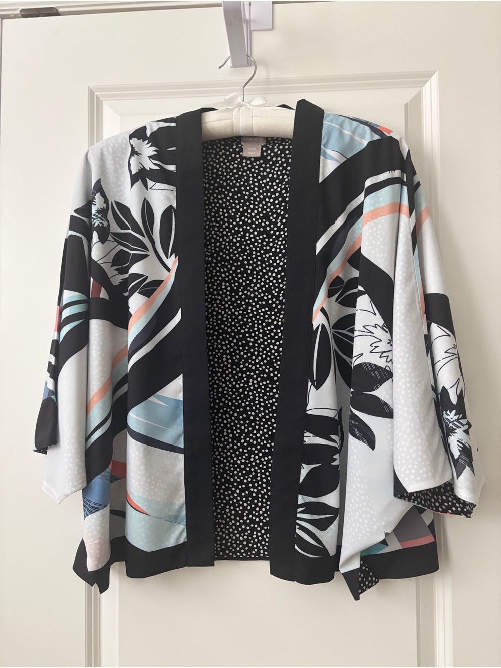 Chico's reversible kimono style jacket